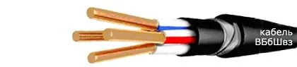 Кабель ВБбШвз 3х25+1х16