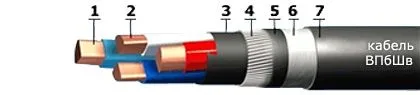 Кабель ВПбШв 5х4