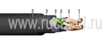 Кабель КГ-ХЛ 5х1