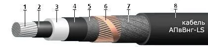 Кабель АПвВнг-LS 3х70/16