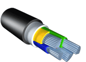 Кабель ПвВнг(А)-LS 5х10